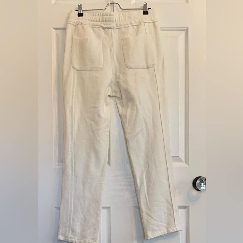 Sundance Cream Cotton Fleece Joggers - Picture 2 of 8